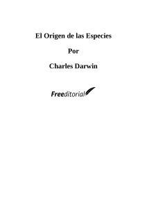 El Origen de las Especies: Variaci&oacute;n en la Domesticaci&oacute;n de Darwin