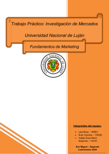 Investigación de Mercados: GOPAL Orgánico & Natural - UNLu