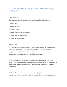 Ingenier&iacute;a Econ&oacute;mica: Conceptos Clave y Toma de Decisiones
