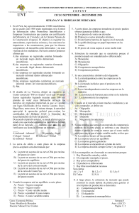 Examen: Modelos de Mercados - Economía Política