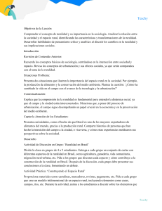 Ruralidad en Brasil: Plan de Lecci&oacute;n de Sociolog&iacute;a