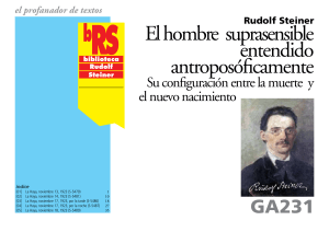 El Hombre Suprasensible: Antroposof&iacute;a y Muerte