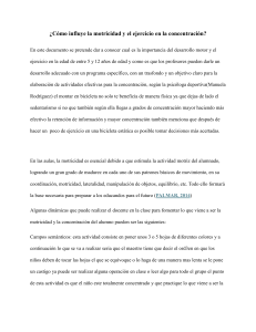 Motricidad y Concentración: Ejercicios para Niños