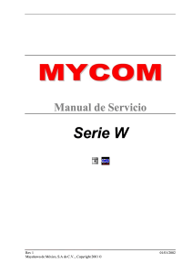 Manual de Servicio MYCOM Serie W - Compresores Alternativos