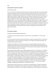 &iquest;Por qu&eacute; leer los cl&aacute;sicos? Ensayo de Italo Calvino