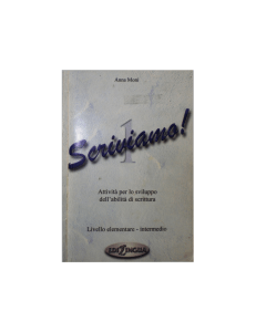 Scriviamo! Attivit&agrave; di scrittura italiano A1-B1