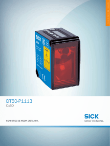 DT50-P1113/Dx50 Sensor de Media Distancia | Hoja de Datos