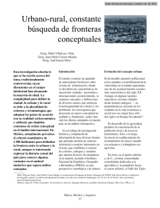 Límites Urbano-Rural: Análisis Conceptual en México
