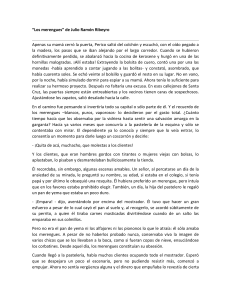Los merengues: Cuento de Julio Ramón Ribeyro