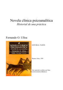 Novela Clínica Psicoanalítica: Historial de una Práctica