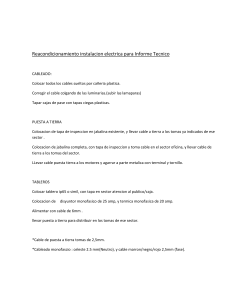 Reacondicionamiento Eléctrico: Lista de Tareas