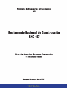 Reglamento Nacional de Construcción RNC-07 Nicaragua