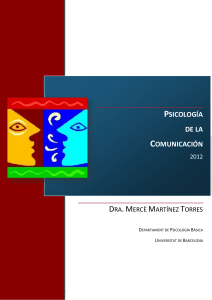 Psicolog&iacute;a de la Comunicaci&oacute;n: Apuntes de Curso 2012
