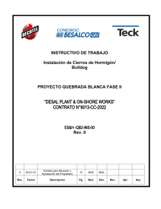 Instructivo Instalaci&oacute;n Cierres Bulldog - Quebrada Blanca Fase II