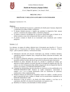 Diseño de Relleno Sanitario/Incinerador: Práctica IPN