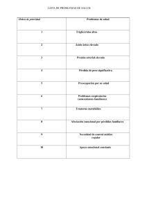 Plan de Cuidados: Trastorno Metabólico, Hipertensión y Más