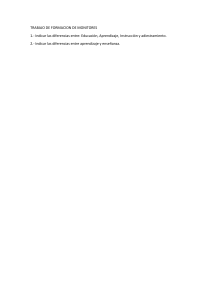 TRABAJO DE FORMACION DE MONITORES