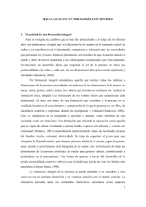 Pedagogía con Sentido: Formación Integral y Desarrollo Personal
