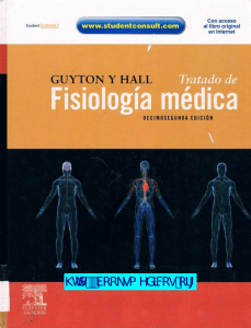 Libro de Fisiolog&iacute;a Guyton & Hall, 12&ordf; Edici&oacute;n