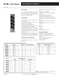 Centros Modulares de Medición Eaton: Guía Técnica