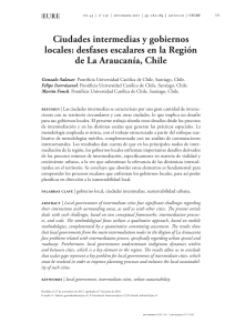 Ciudades intermedias y gobiernos locales en La Araucanía, Chile