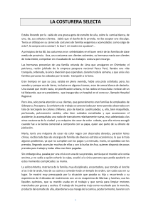 La Costurera Selecta: Historia de una costurera en Perú