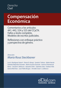 Compensaci&oacute;n Econ&oacute;mica: An&aacute;lisis y Jurisprudencia Argentina