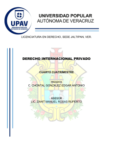 DERECHO INTERNACIONAL PRIVADO -EDGAR CHONTAL
