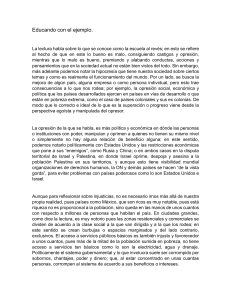 Opresión Social y Política: Un Ensayo sobre la Desigualdad