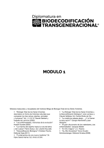 Biodescodificaci&oacute;n Transgeneracional: M&oacute;dulo 1