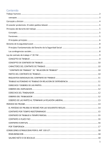 Derecho Laboral: Contrato, Remuneraci&oacute;n y Jornada Laboral