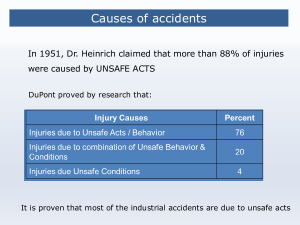 Behavior Based Safety: Reducing Accidents Through Safe Acts