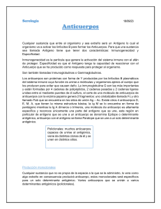 Serología: Anticuerpos, Antígenos y Métodos Inmunológicos