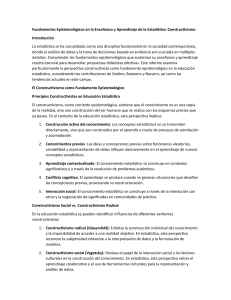 Constructivismo en la Enseñanza de Estadística