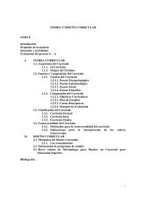 Teor&iacute;a y Dise&ntilde;o Curricular: Gu&iacute;a para Pedagogos