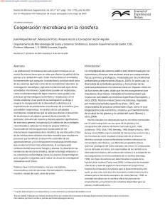 Cooperación Microbiana en la Rizosfera: Artículo Científico