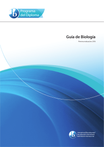 Gu&iacute;a de Biolog&iacute;a, Programa del Diploma (2016)