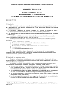 Resoluci&oacute;n T&eacute;cnica Contable Argentina: Marco Conceptual