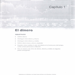 Dinero, Banca y Mercados Financieros: Cap&iacute;tulo 1