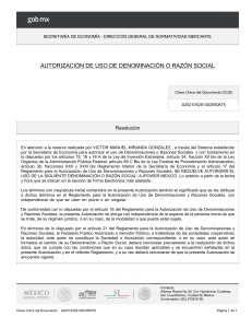 Autorización A-IPOWER MEXICO | Secretaría de Economía