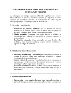 Mitigaci&oacute;n de Impactos Ambientales: Estrategias y Ejemplos