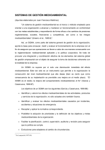 Sistemas de Gesti&oacute;n Ambiental: ISO 14000 y EMAS