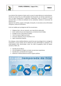 Charla - ¡Llegó el Frio!