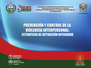 Prevención Violencia Interpersonal: Plan en La Paz, Bolivia
