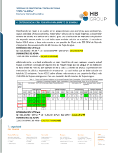 Sistema Protección Contra Incendio VESTA: Memoria Técnica