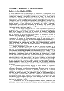 Crecimiento y Capital de Trabajo: Caso de Estudio Financiero