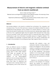Electric Toothbrush Radiation: Measurement & Health Risks