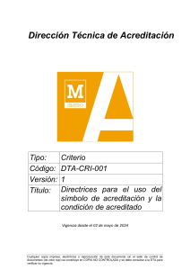 DTA-CRI-001: Directrices S&iacute;mbolo Acreditaci&oacute;n