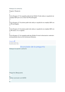 Examen de Cardiolog&iacute;a: Bloqueos AV, Taquicardias y M&aacute;s