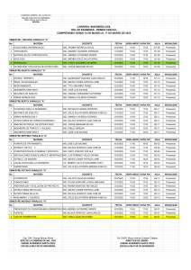 Rol de Ex&aacute;menes Ingenier&iacute;a Civil - EMI Bolivia 2025
